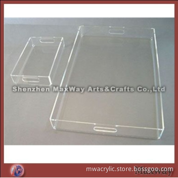 Clear Elegant Acrylic/PMMA Cooking Tray for Promotion